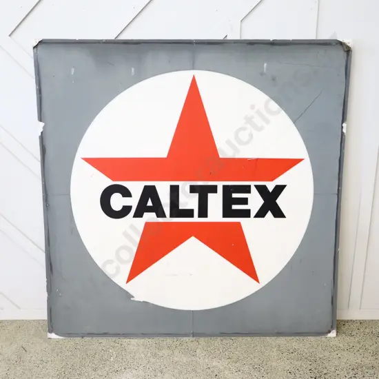 LARGE Vintage Caltex Purspex Lightbox Lense