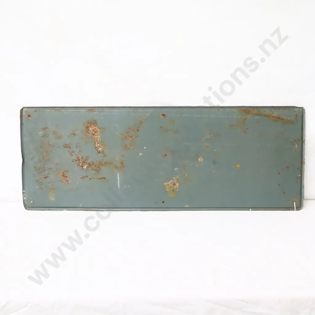 Coca Cola Fish tail Sign With Rolled Edges Dated 1943 Image 1++