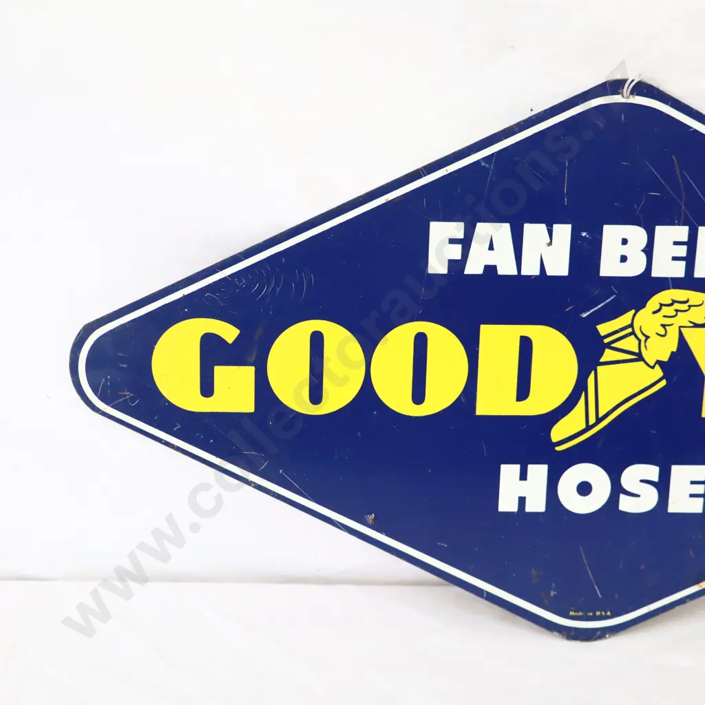 Goodyear Fanbelts And Hoses Tin Sign Image 1++