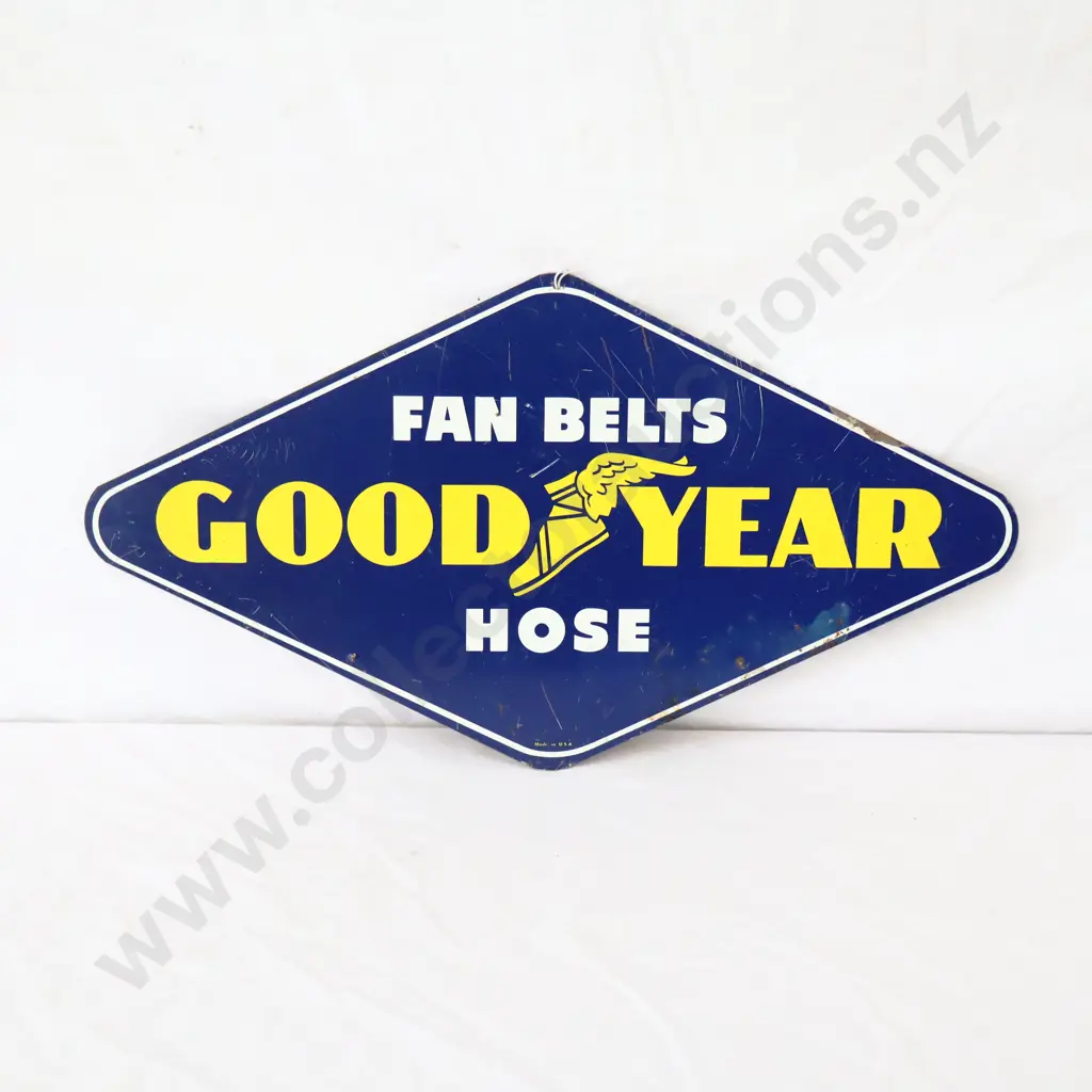 Goodyear Fanbelts And Hoses Tin Sign Image 1++