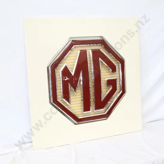 Vintage MG Dealership Sign