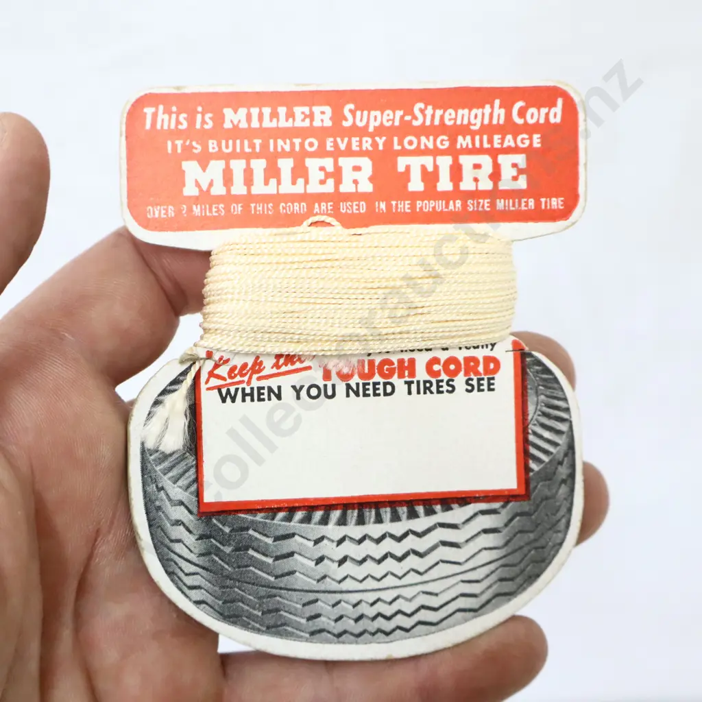 New Old Stock Miller Tire Super Strenght Cord Image 1++