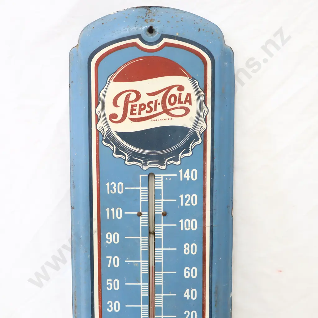 WORKING Pepsi Cola Thermometer Dated 1943 Image 1++