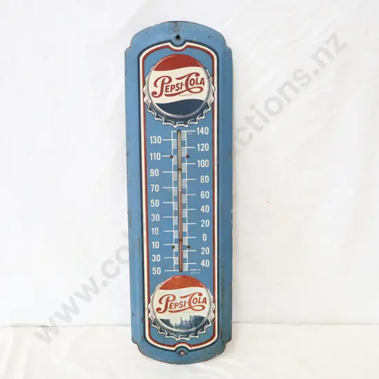 WORKING Pepsi Cola Thermometer Dated 1943