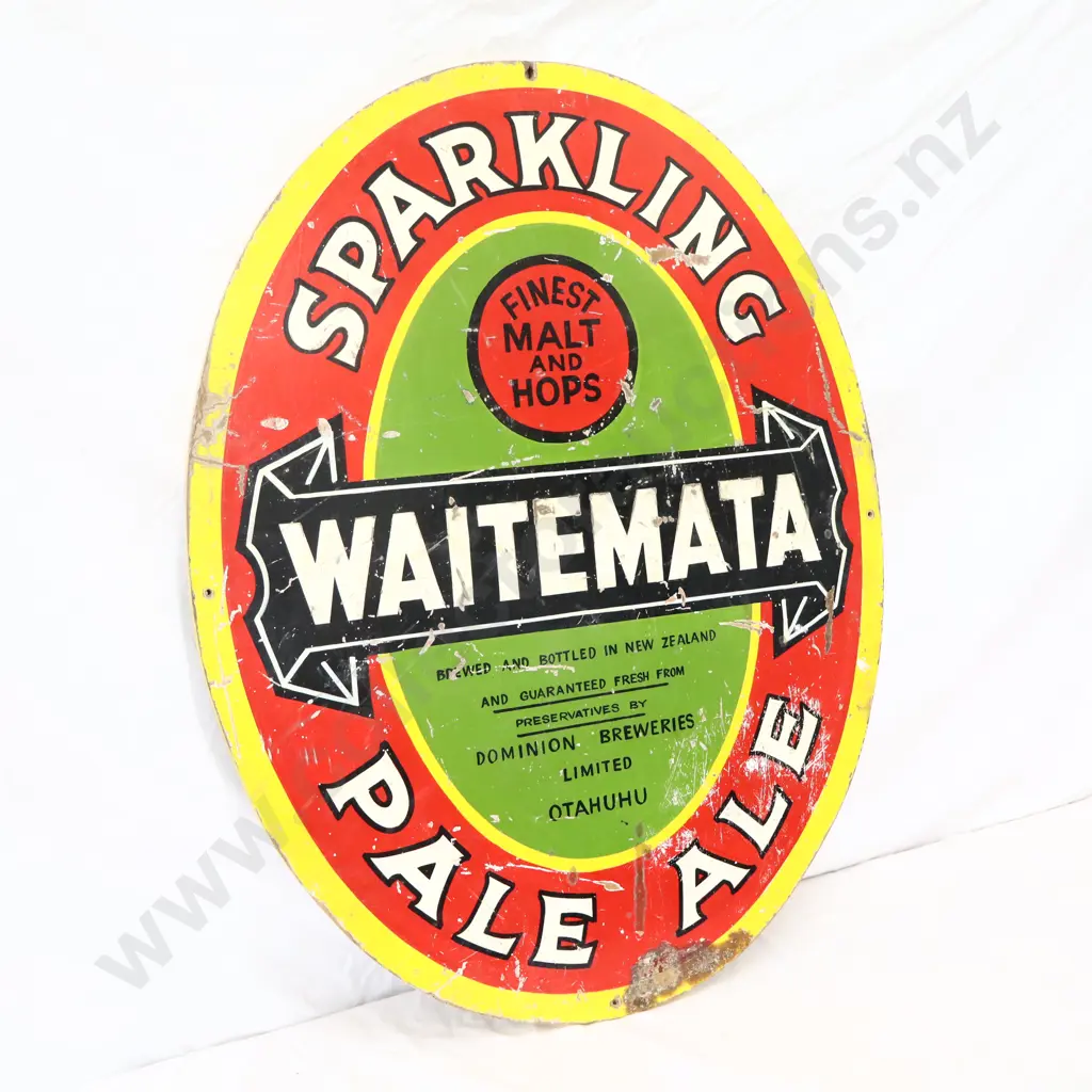 Waitemata Sparkling Pale Ale Hand Painted Sign Image 1++