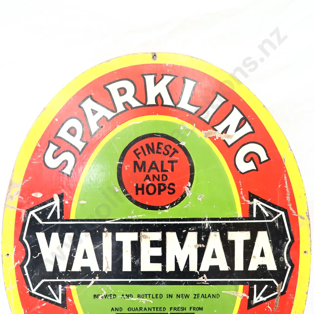 Waitemata Sparkling Pale Ale Hand Painted Sign Image 1++