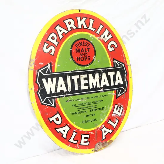 Waitemata Sparkling Pale Ale Hand Painted Sign