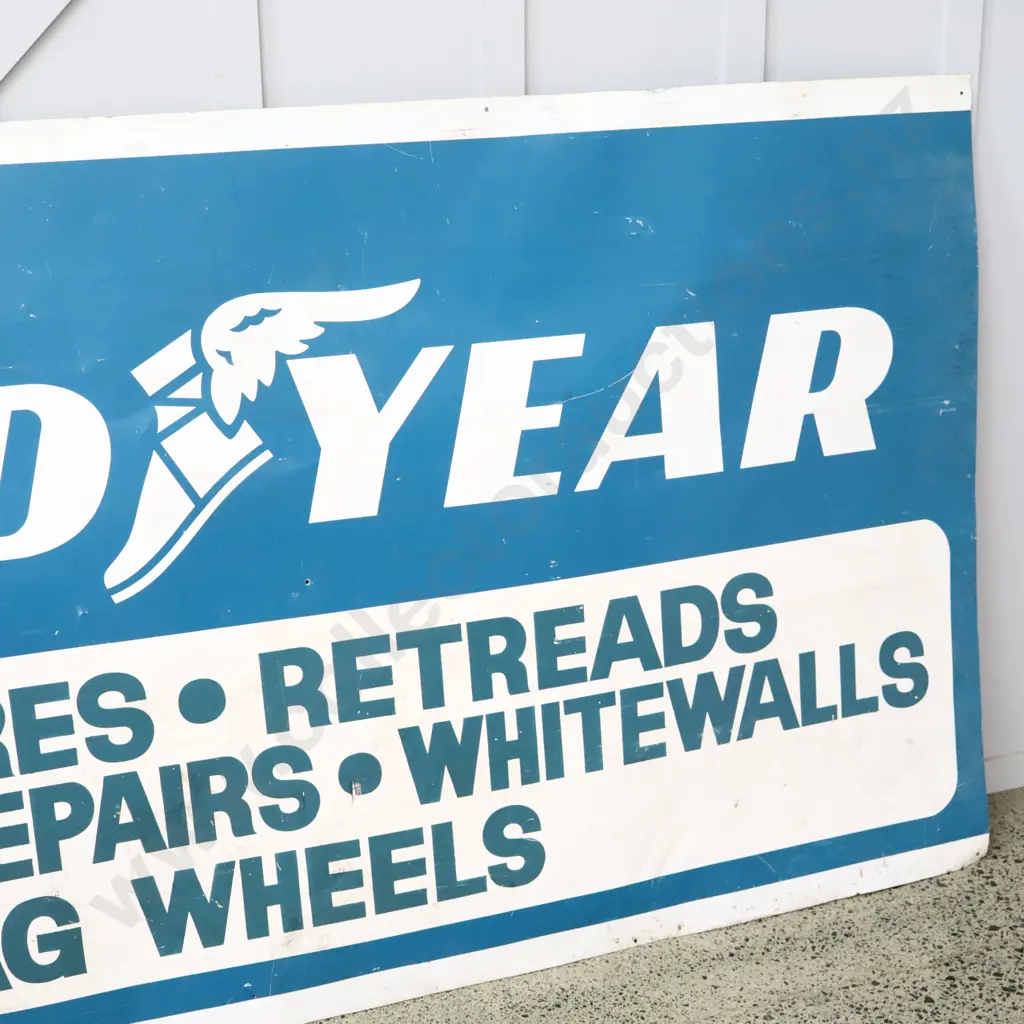 LARGE Goodyear Tin Sign Image 1++