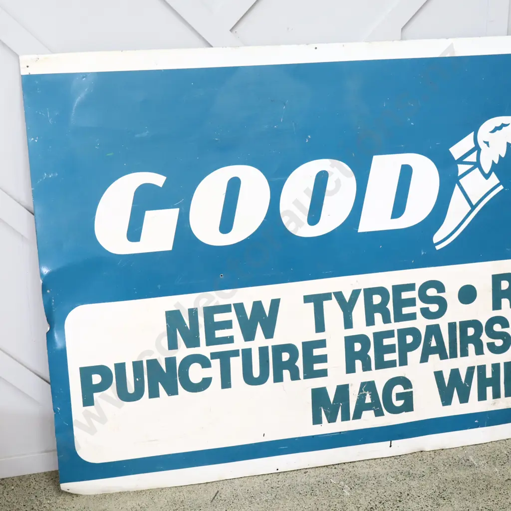 LARGE Goodyear Tin Sign Image 1++