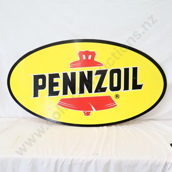 Pennzoil Corflute Oval Sign