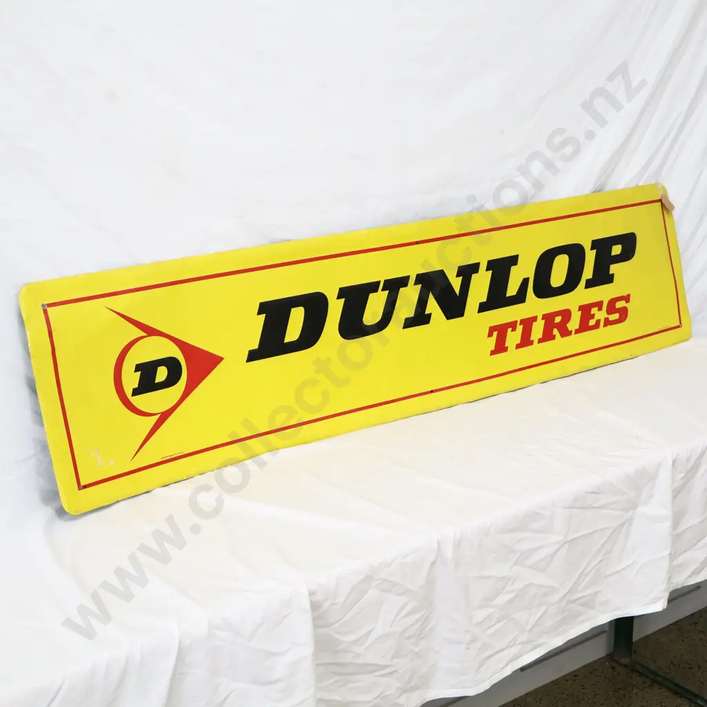 Dunlop Embossed Tin Sign Image 1++