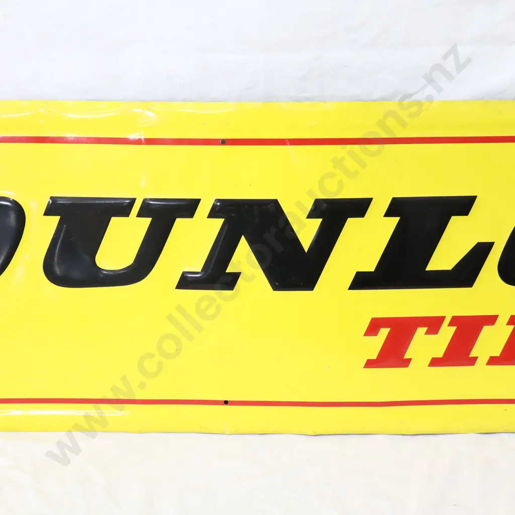 Dunlop Embossed Tin Sign Image 1++