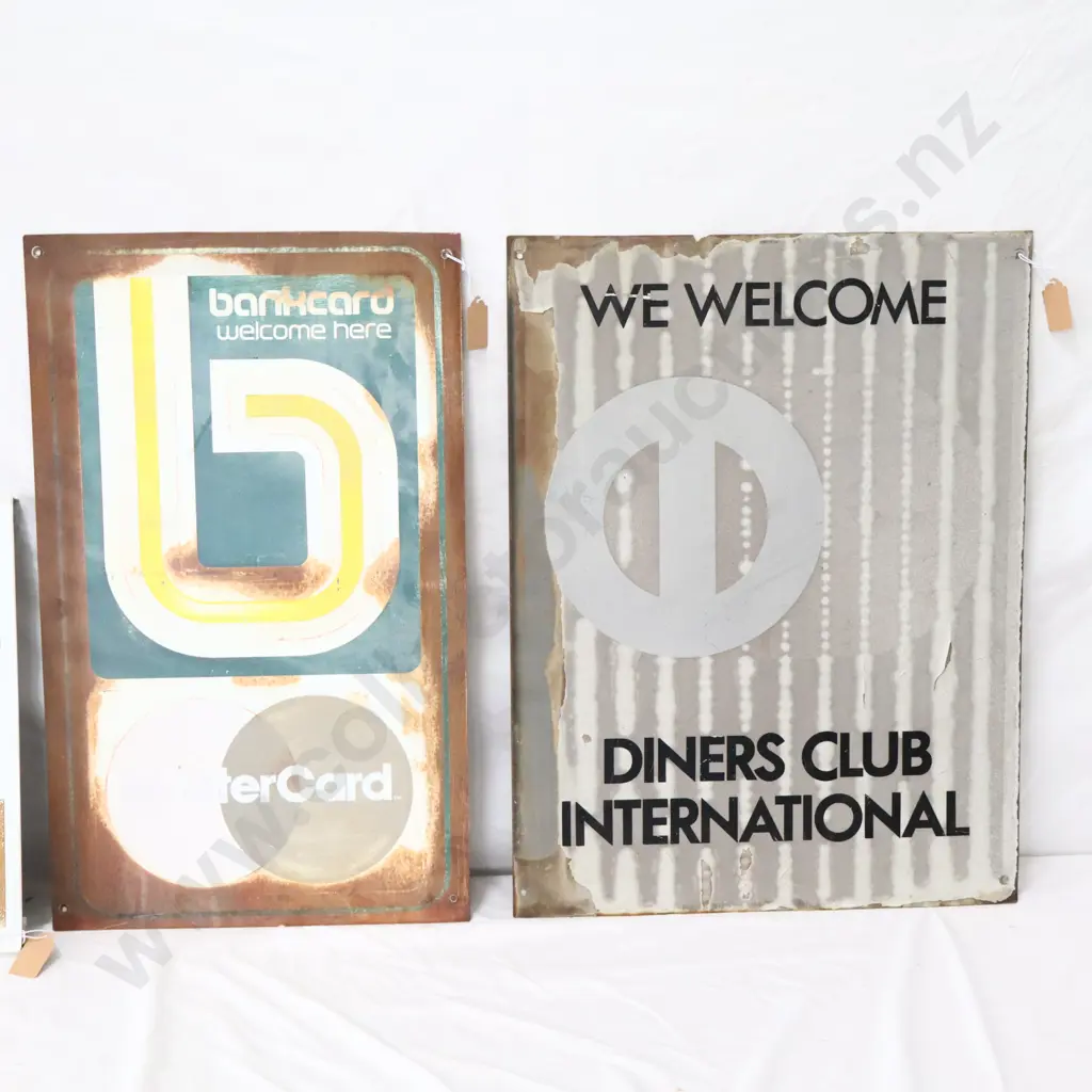 Visa, Mastercard, Diners Club International Signs Image 1++
