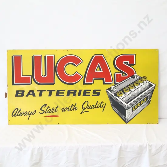 Lucas Batteries Tin Sign (Firth Signs Auckland Makers)
