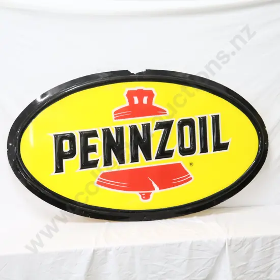 Pennzoil Oval Sign Medium A/F
