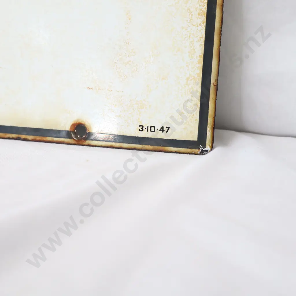 Texaco Firecheif  Enamel Petrol Bowser Sign Dated 1947 Image 1++