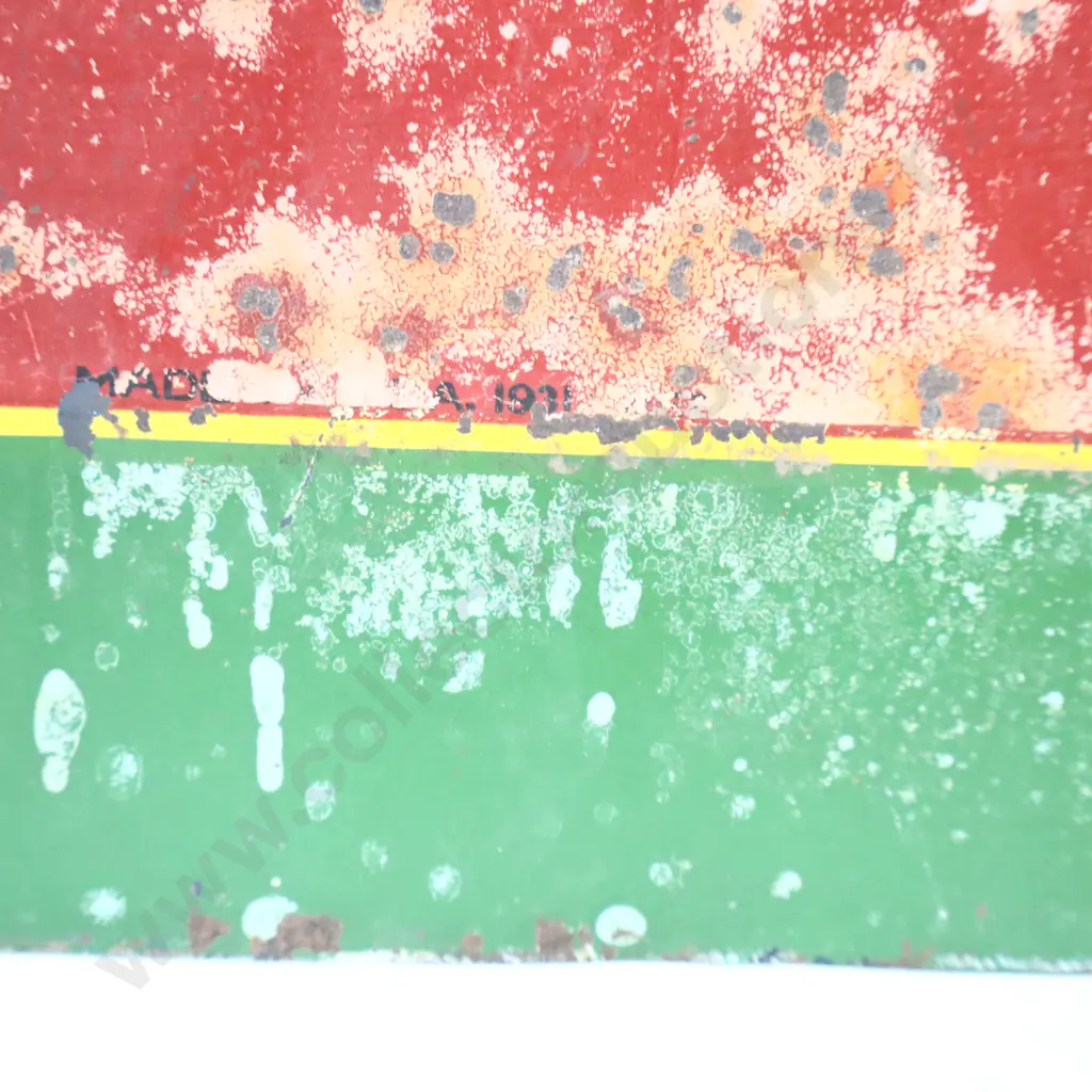 EARLY Ice Cold Coca Cola Sold Here Tin Sign Dated 1931 Image 1++