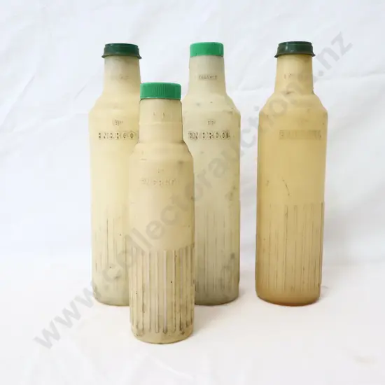 BP Plastic Oil Bottles x 4