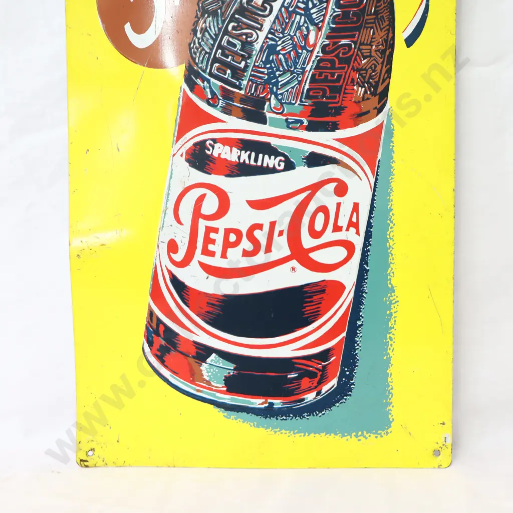 More Bounce To The Ounce Pepsi Tin Sign Image 1++
