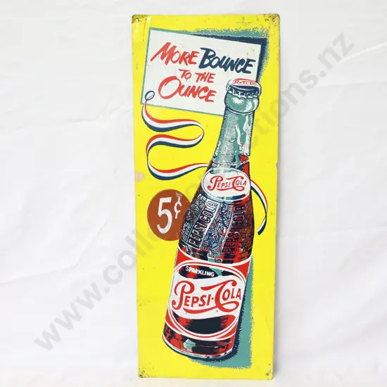 More Bounce To The Ounce Pepsi Tin Sign