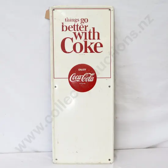 Coca Cola verticle Menu Sign