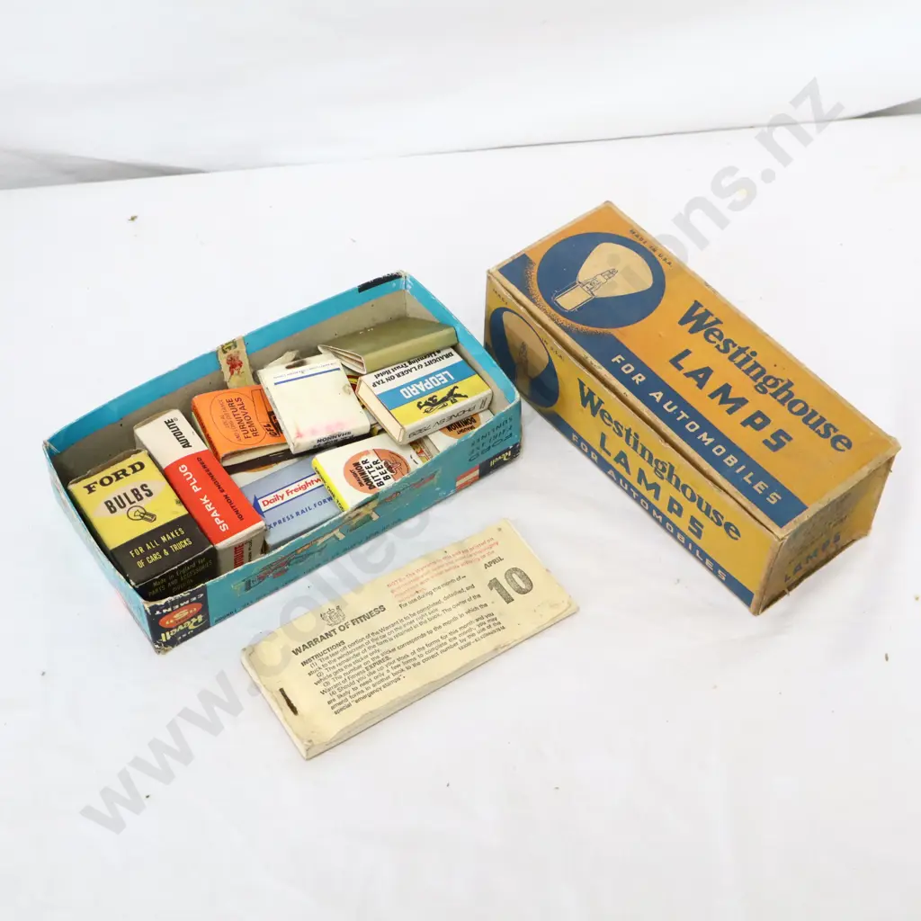 Westinghouse Lamps, Warrant Book and Matches Image 1++