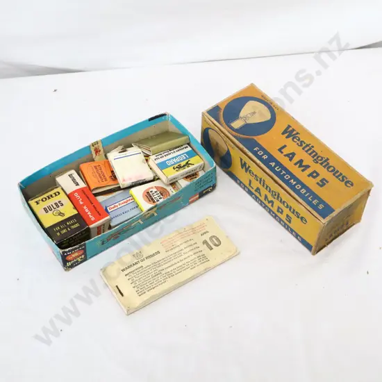 Westinghouse Lamps, Warrant Book and Matches