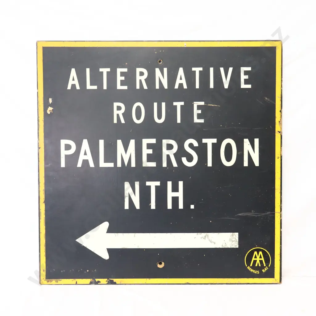 RARE AA Sign Palmerston North Alternative Route Image 1++