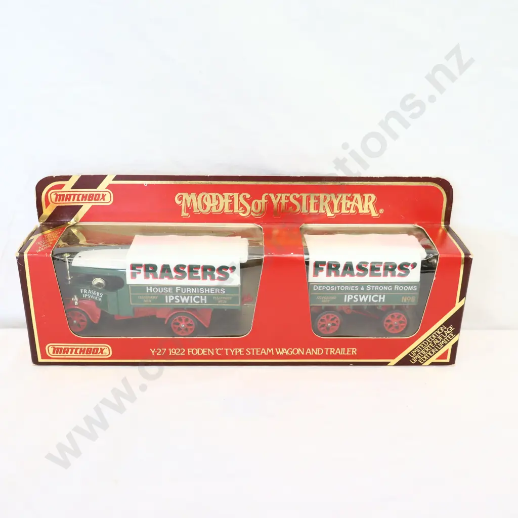 Matchbox models of yesteryear Y-27 1922 Foden 'C' Type Steam Wagon and Trailer  Image 1++