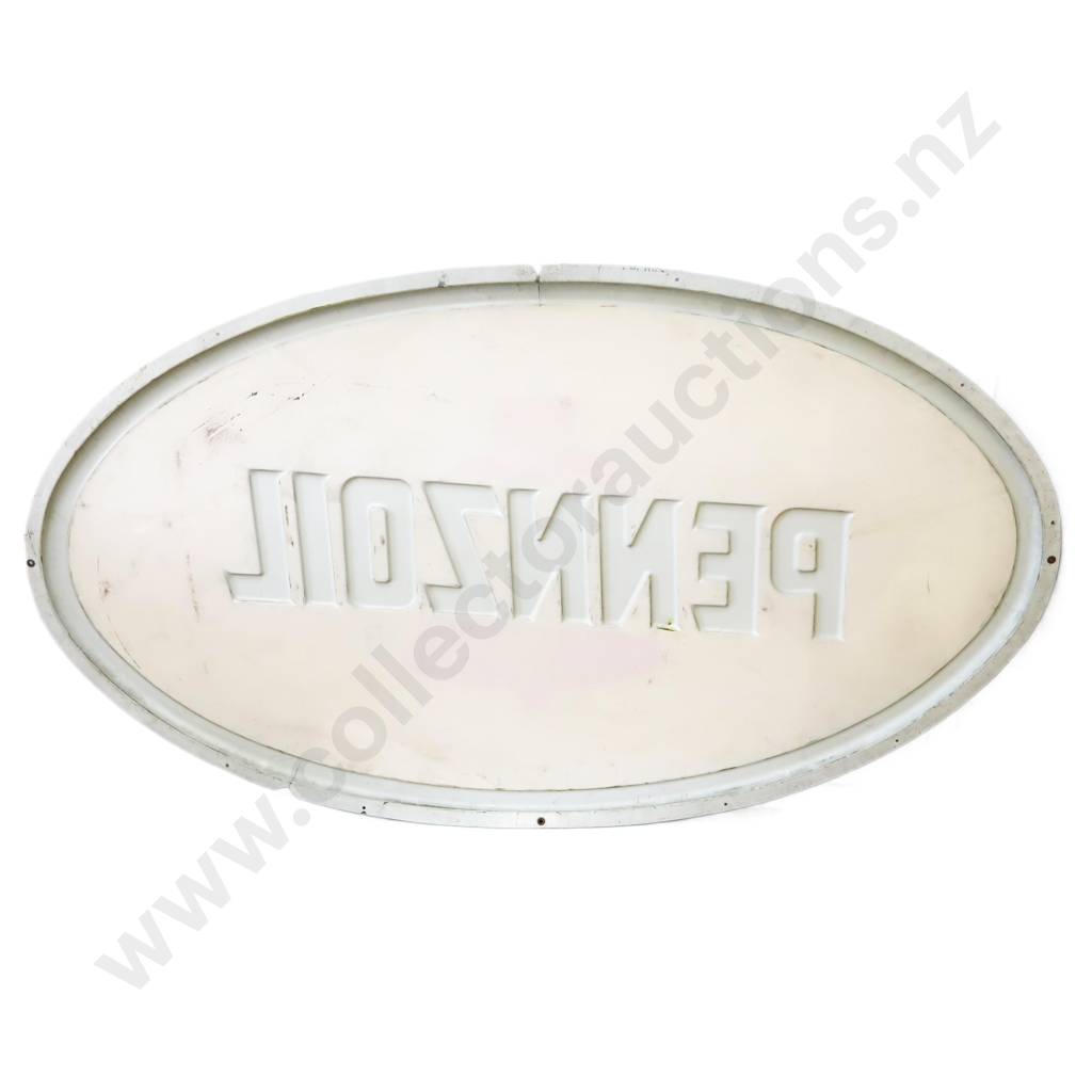 LARGE Pennzoil Embossed Sign Image 1++