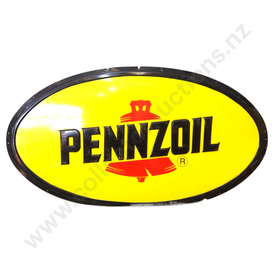 LARGE Pennzoil Embossed Sign