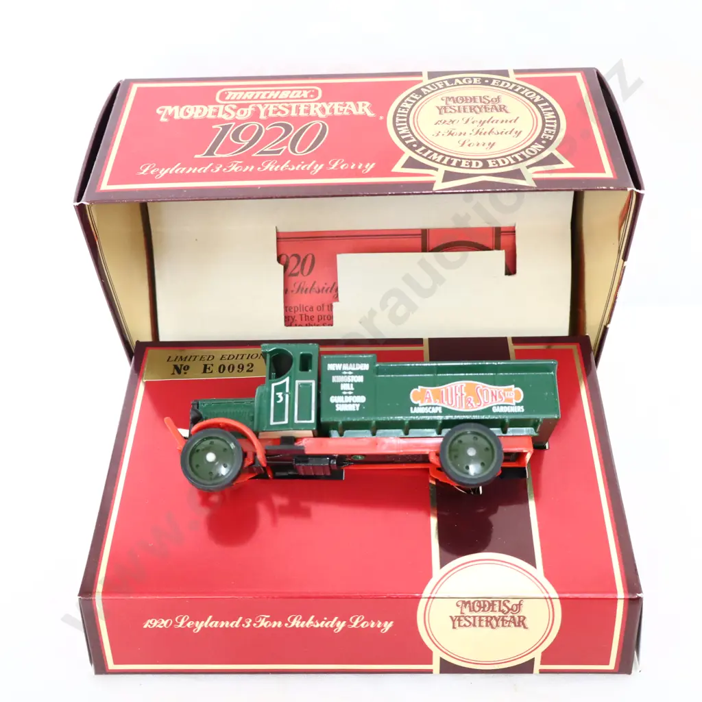 Matchbox models of yesteryear Y-9 1920 Leyland 3 Ton Subsidy Lorry  Image 1++