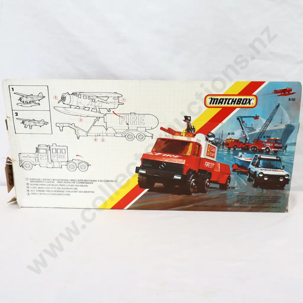 Matchbox K-112 Fire spotter plane / transporter  Image 1++