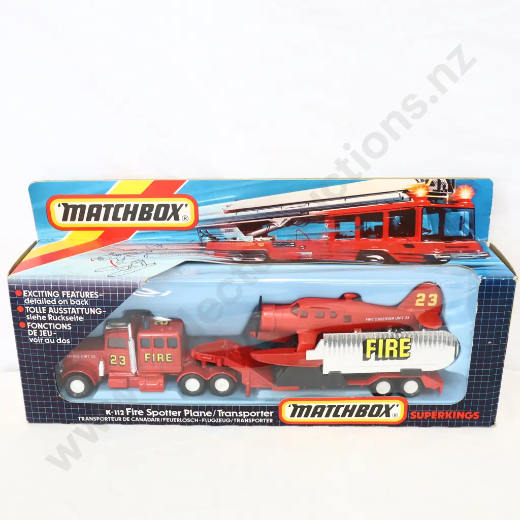 Matchbox K-112 Fire spotter plane / transporter  Image 1++