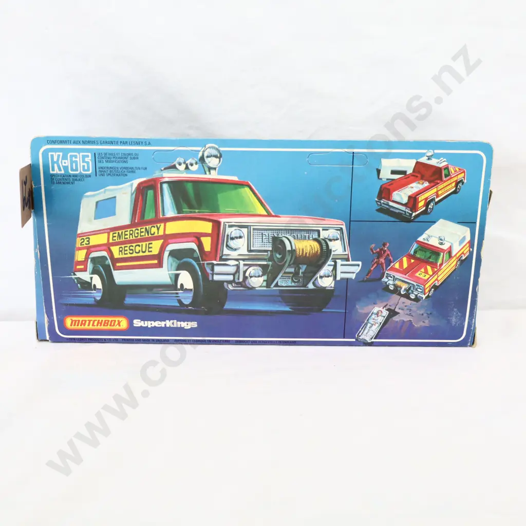 Matchbox SuperKings K-65 Plymouth Emergency Rescue  Image 1++