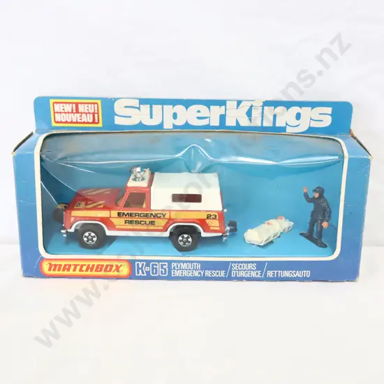 Matchbox SuperKings K-65 Plymouth Emergency Rescue 