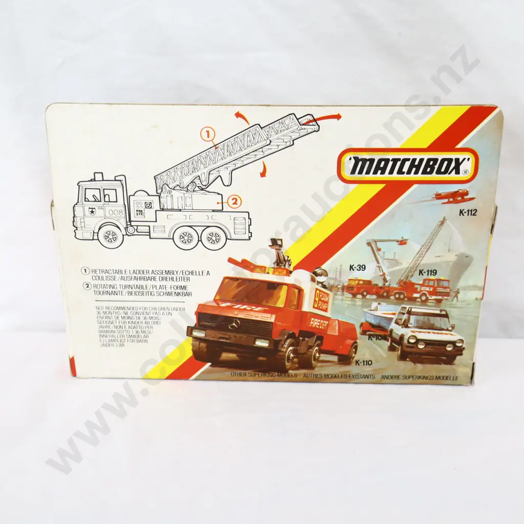 Matchbox K - 110  Fire Tender Truck  Image 1++