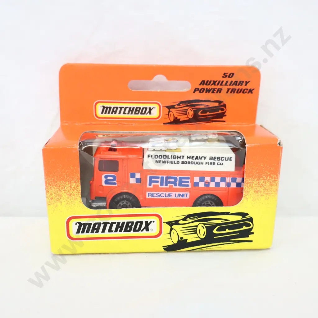 Matchbox 50 Auxilliary Power Truck Fire Rescue  Image 1++