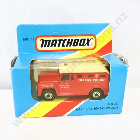 Matchbox MB30 Mercedes Benz G Wagon  Wells Fargo 