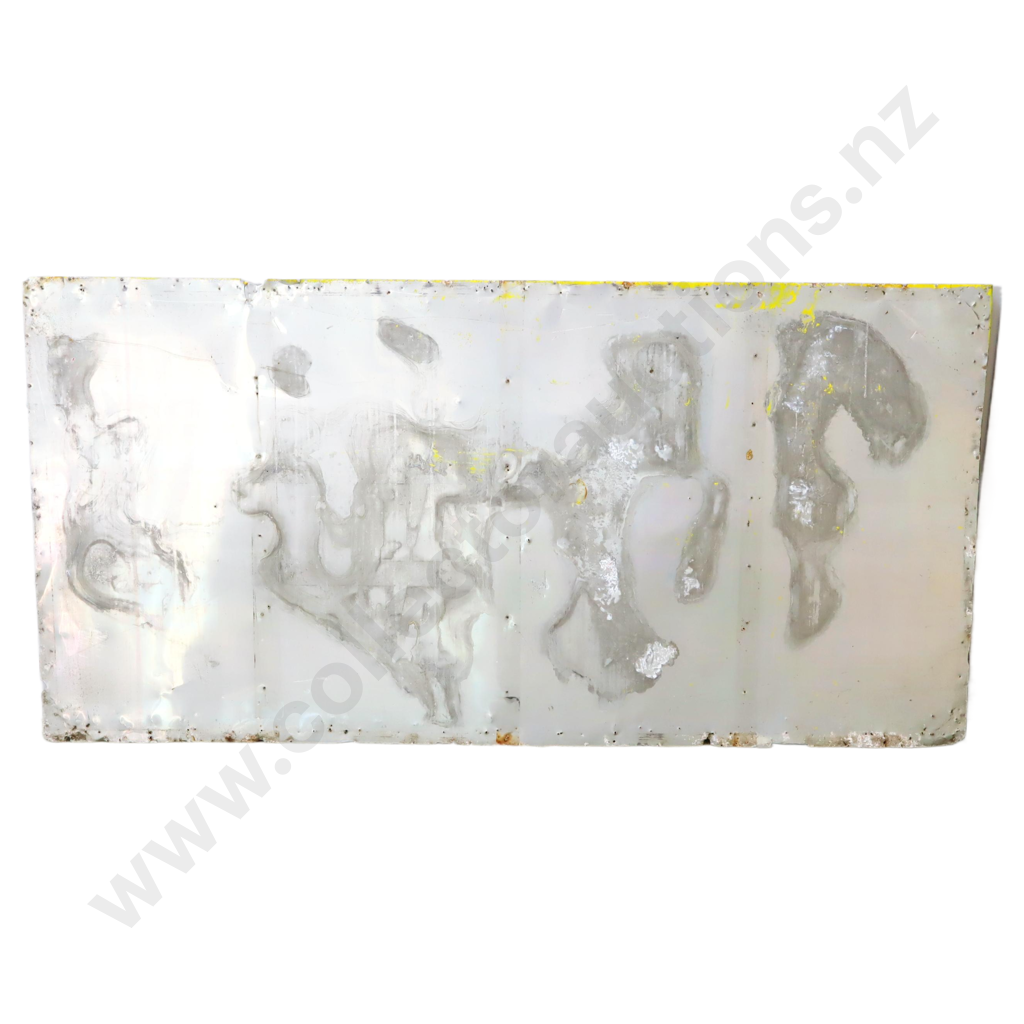 LARGE Railway Tavern Hawera Tin Lion Red Sign Image 1++