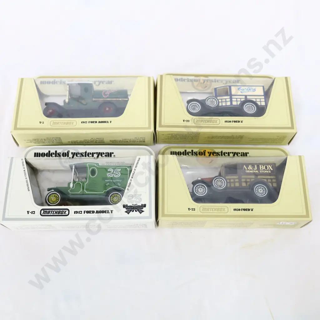 Matchbox  models of yesteryear  4 pce   Castrol , Carters seeds , A&J Box & 25th Anniversary Image 1++