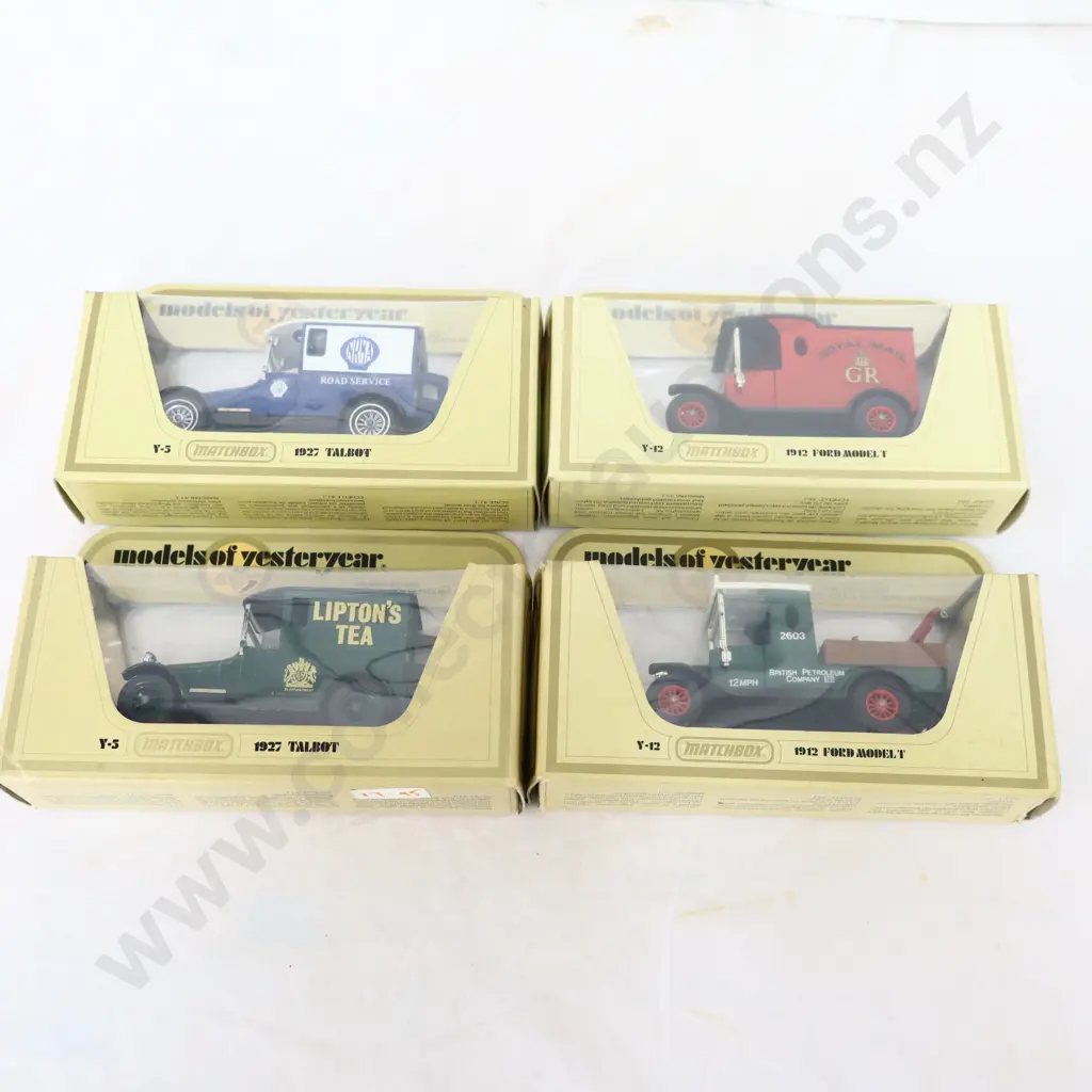 Matchbox models of yesterday  4 Pce       NRMA road service ,Royal Mail, British petroleum &  Liptons tea  Image 1++