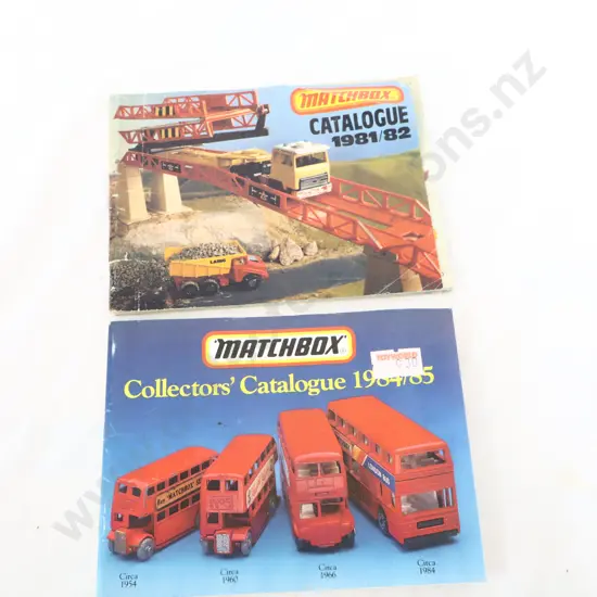 Match box Catalogues 2PCE  1981/ 82  &  1984/ 85 