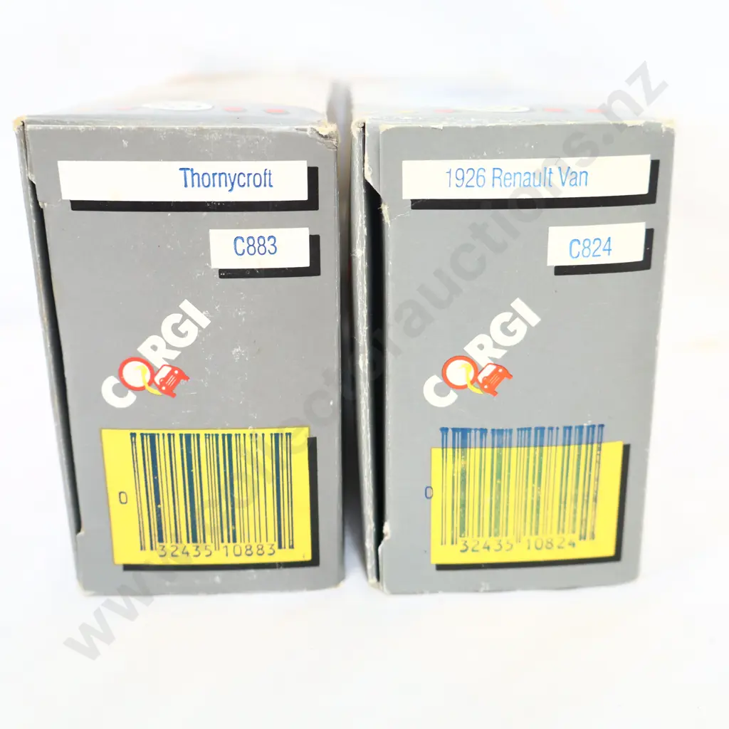 Corgi Classics  2 Pce 1926 Renault Van 824  & Thorntcroft  C883  Image 1++