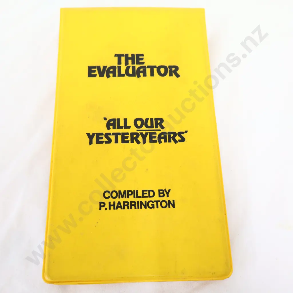 The Evaluator Hard cover ring binder  ' All Our Yesteryears'  Image 1++