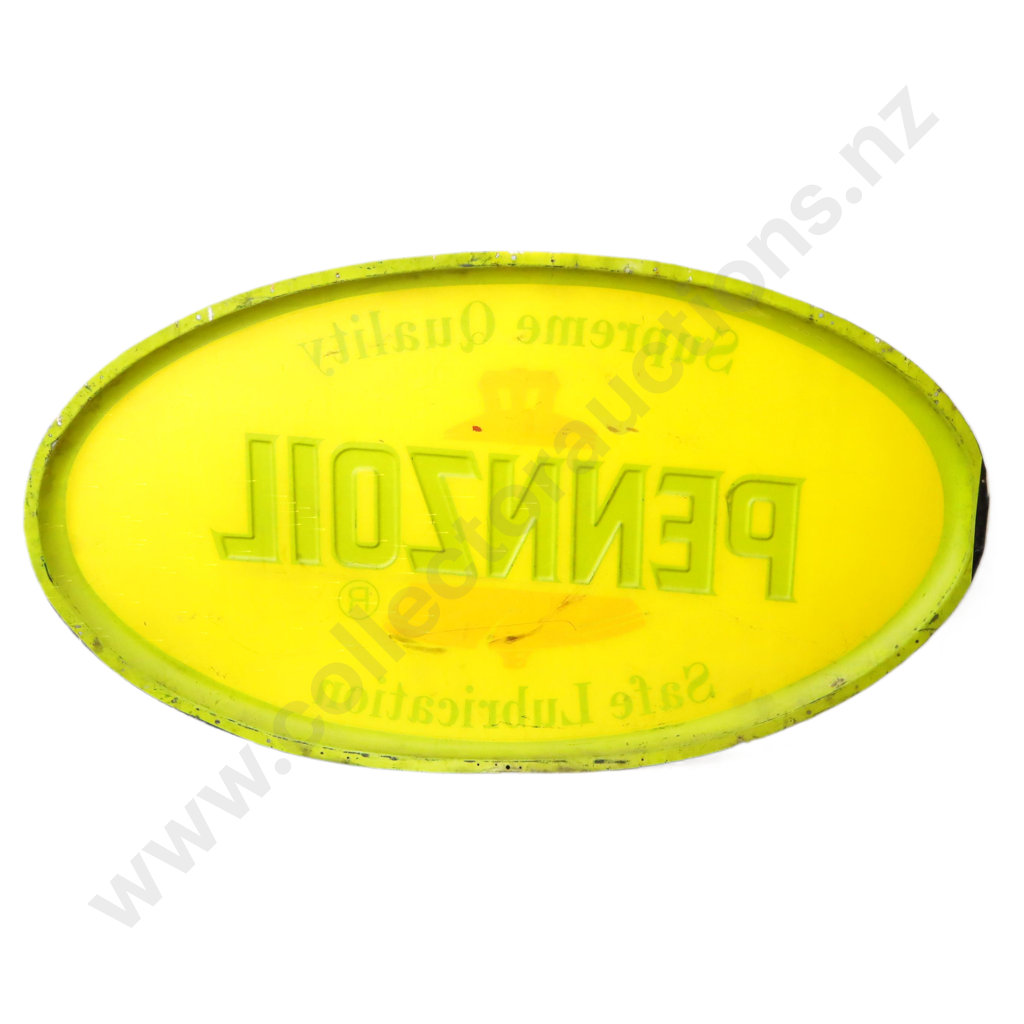 LARGE Pennzoil Embossed Sign Image 1++