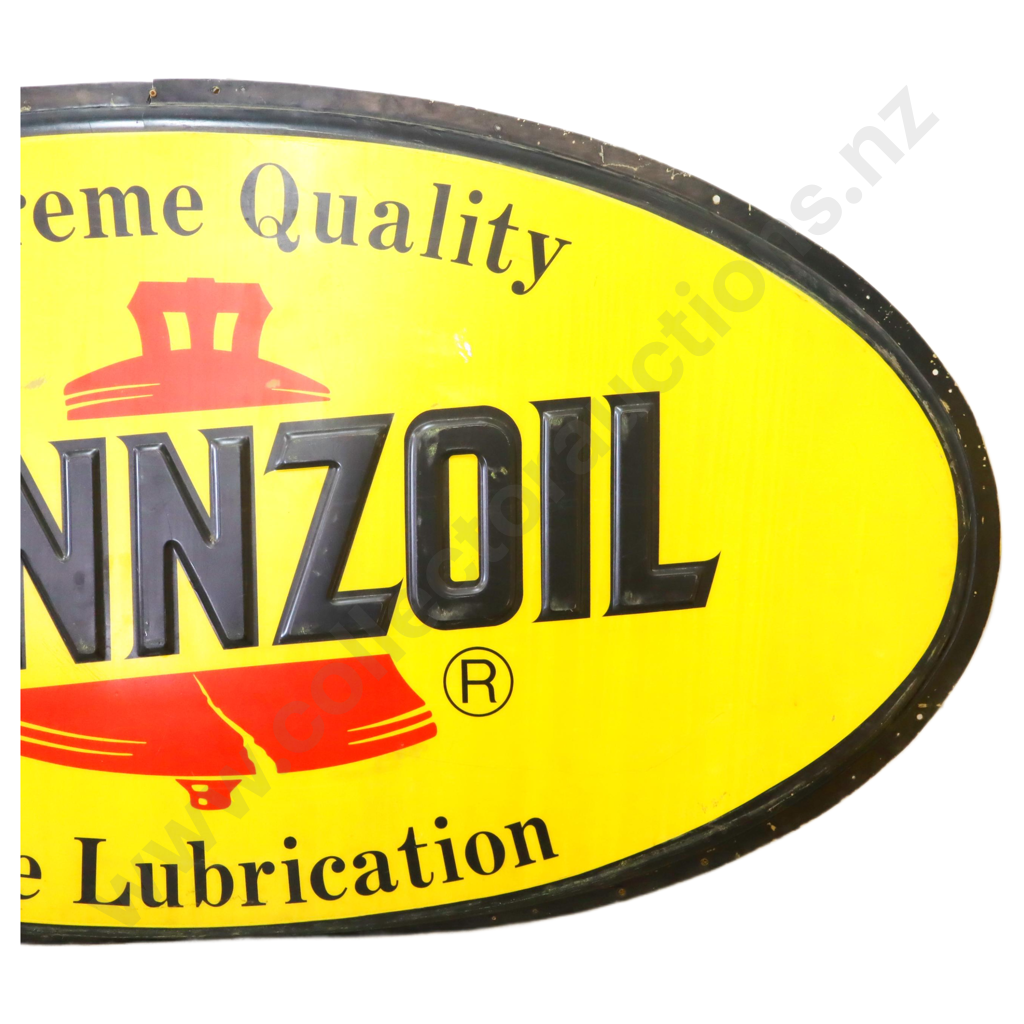 LARGE Pennzoil Embossed Sign Image 1++