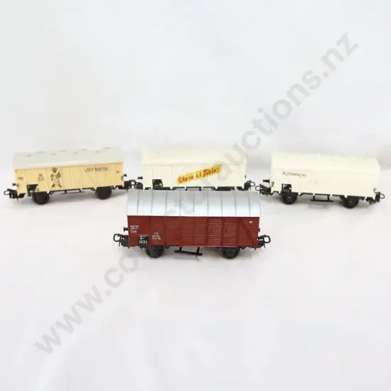 Marklin  4 x  Assorted covered  Goods Wagons   No Boxes