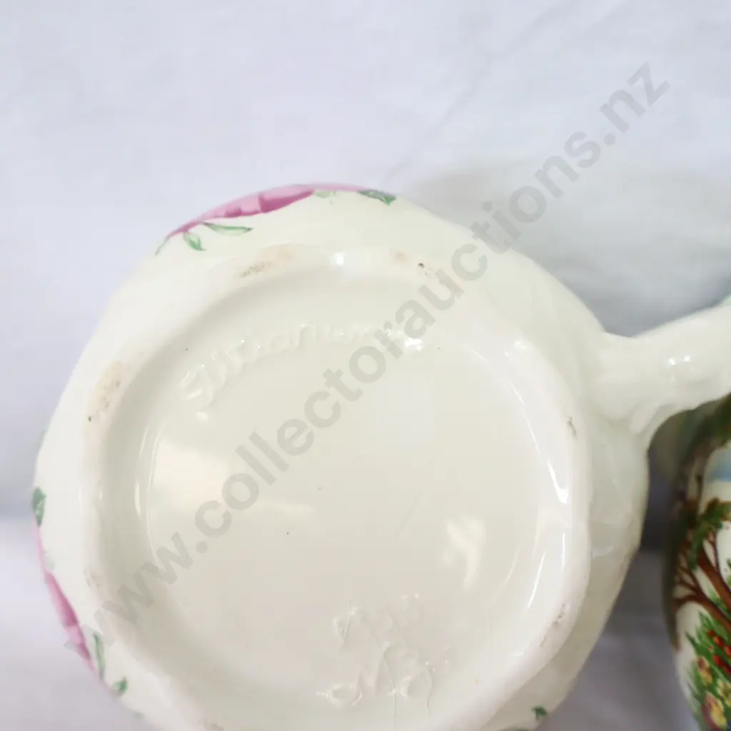 Assorted decorative items   Boy and Girl with wagons , cup & Jug Image 1++