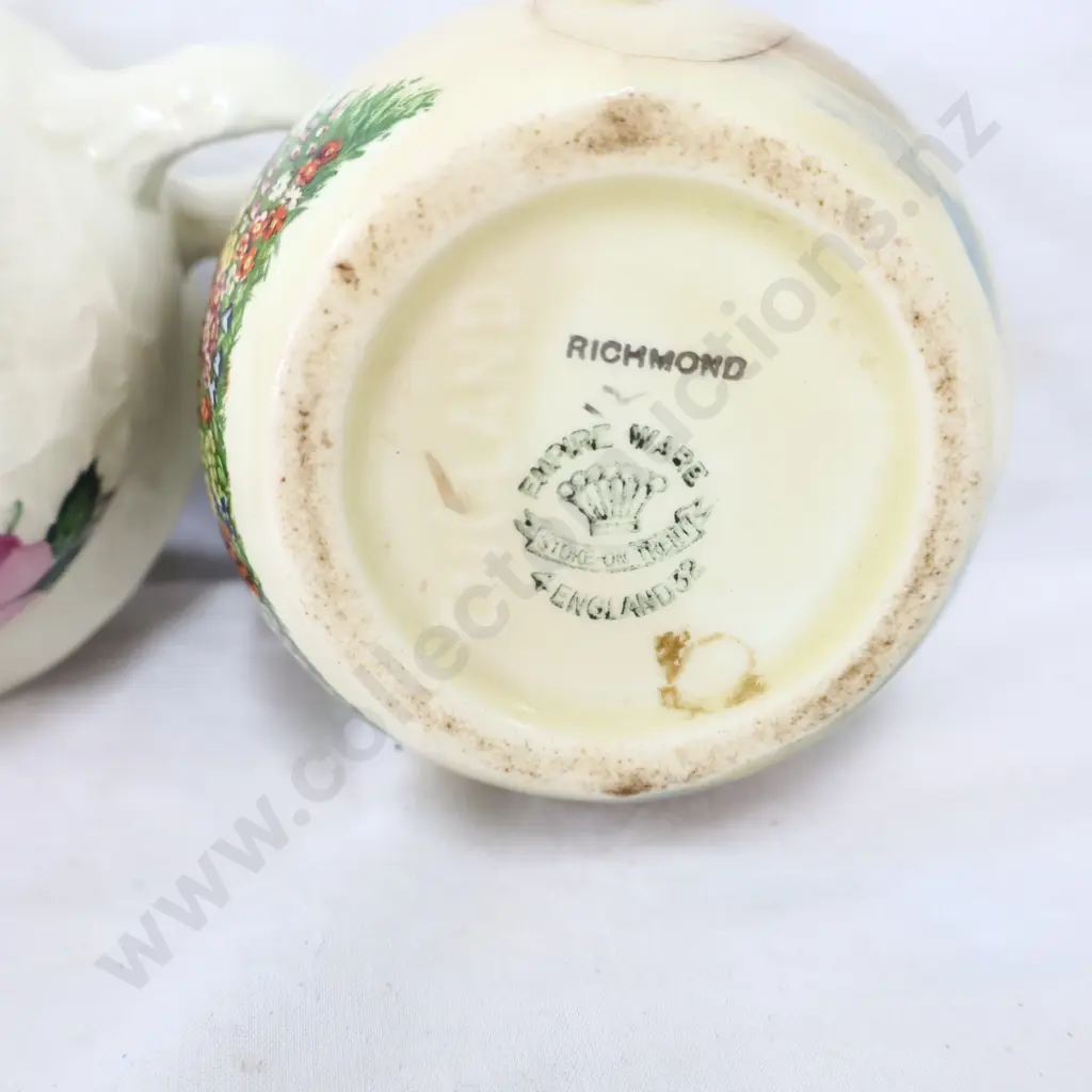 Assorted decorative items   Boy and Girl with wagons , cup & Jug Image 1++